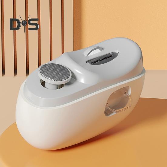 Elektrisk nagelklippare polerare med LED-lampa 3-hastigheter uppladdningsbar 2-i-1 automatisk nagelfil baby barn vuxna seniorer manikyr trimmer