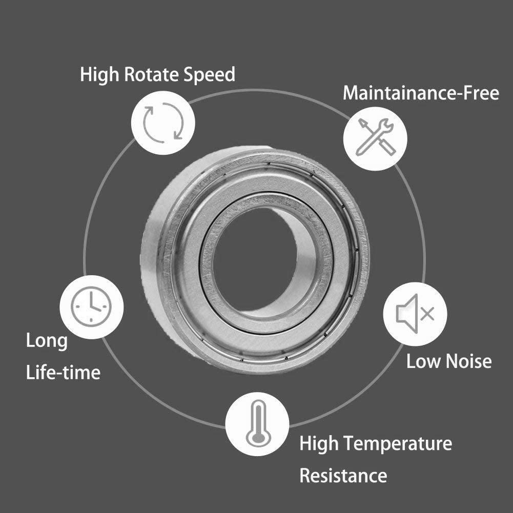 40/10Pcs 623zz 687zz 688zz 625zz 685zz 607zz 608zz Ball Bearing Chrome Steel Ball Bearings 3D Printer Part Bearing Pulley Wheel