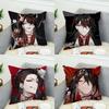 Anime VVox Akuma Pillow Case For Car Sofa Decorative Home Doublesided Print Plush Square Throw Pillow Cushion Cover