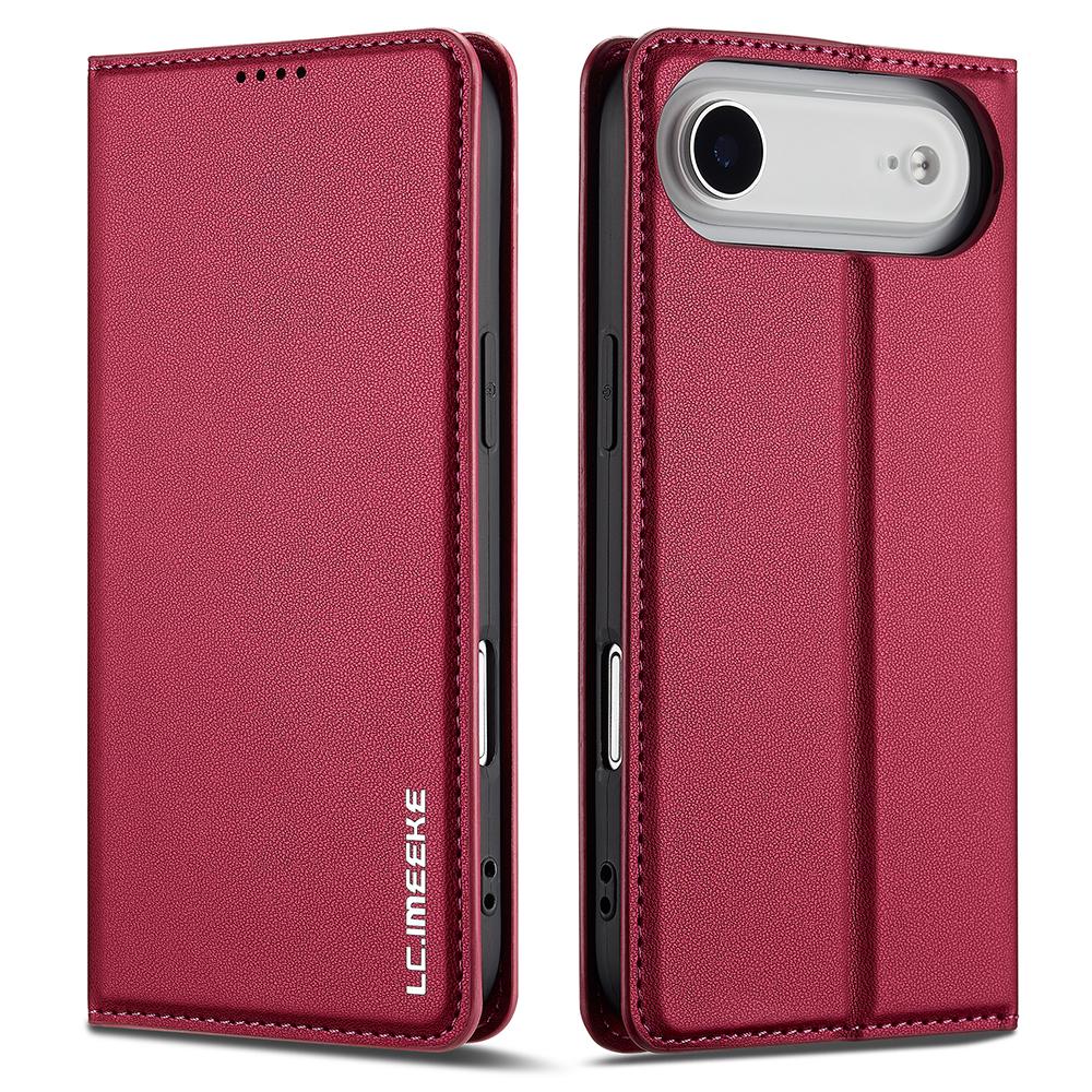 LC.IMEEKE L1 Series for iPhone 17 Air Case PU Leather Wallet Stand Protective Phone Cover