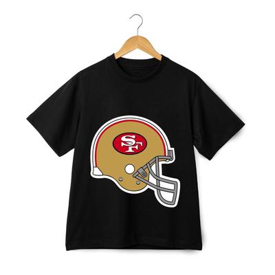 San Francisco 49ers Grafik T-Shirt - NFL Football Helm Design Sportfan T-Shirt