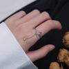 AAA Zircon Rings Chain Tassel Adjustable Rings For Women Jewelry