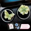2026 New Butterfly Car Air Freshener Perfume Car Vent Decoration for Girls Flower Car Interior Accessories Diffuser Stone