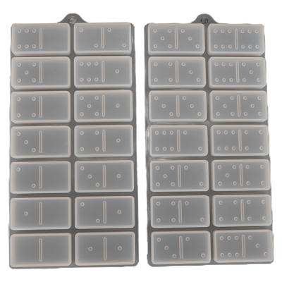 Epoxy Resin Casting Domino Mold DIY Silicone Mold for Chocolate Cake Jewelry Making