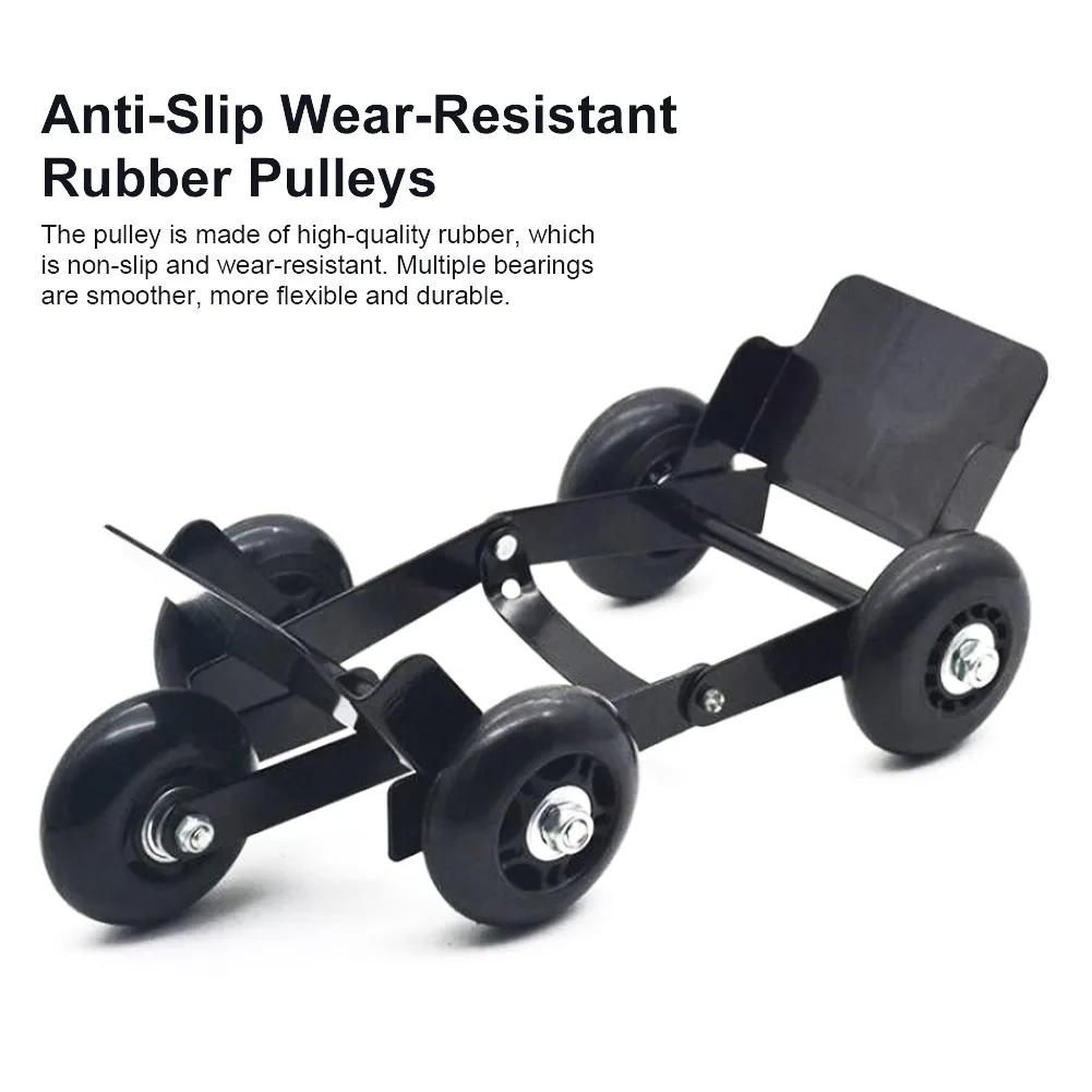 Motorcycle Tire Emergency Tool Foldable with 5 Wheel Flat Tire Moving Booster Device Super Load-Bearing Vehicle Self-Rescue Tool