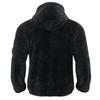 Men's Solid Color Casual Long-sleeved Double-sided Fleece Loose Hooded Zipper Hoodie Jacket