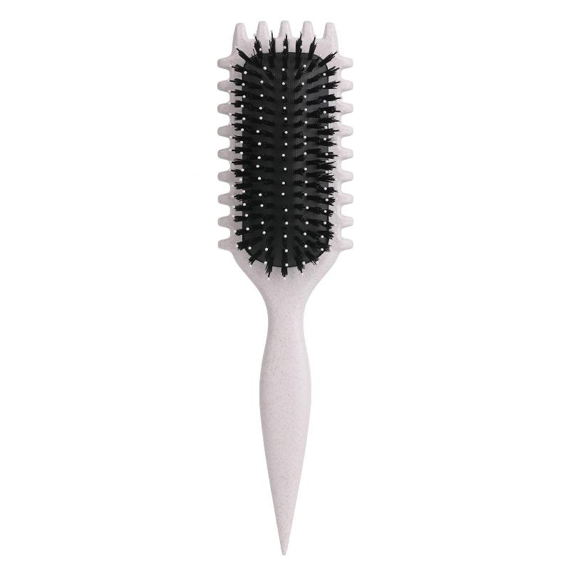 Curls Define Styling Brush Boar Bristle Detangling Hair Brush Tangled Hair Comb Shaping Defining Curls Barber Salon Styling Tool