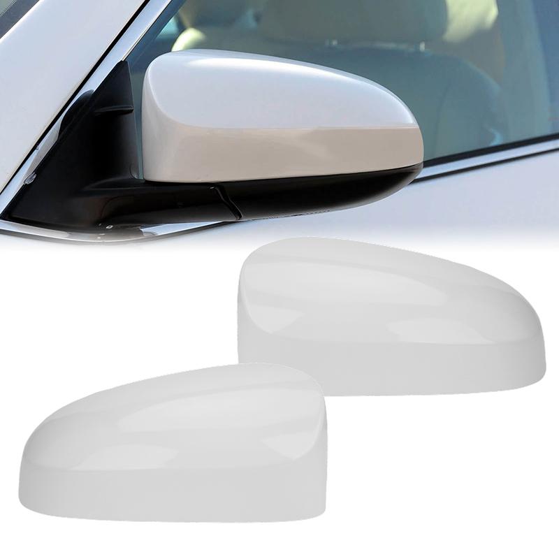 Left Right Rearview Mirror Cap W/O Signal Light  For Toyota Camry 2012-2017 US Model Glossy Black/White Side Mirror Cover