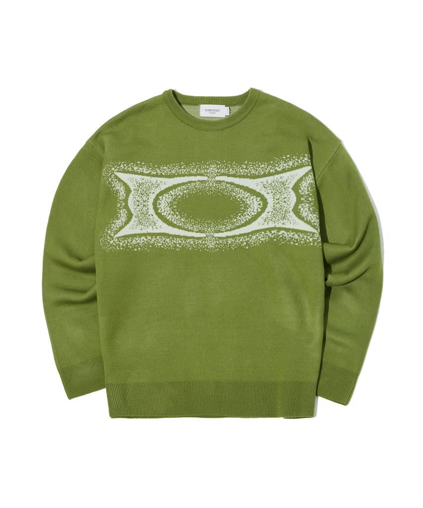 CRITIC Wormhole Noise Knit Green