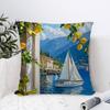 Mediterranean Lemon Cartoon Cm Cushion Cover Pillow Cover Decor Pillowcase Home Pillowcase for Couch Pillow