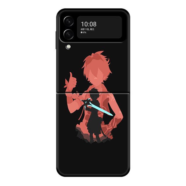Pc Genshin Impact Anime For Samsung Galaxy Z Flip3 5g Zflip3 Zflip Flip Hard Phone Cover