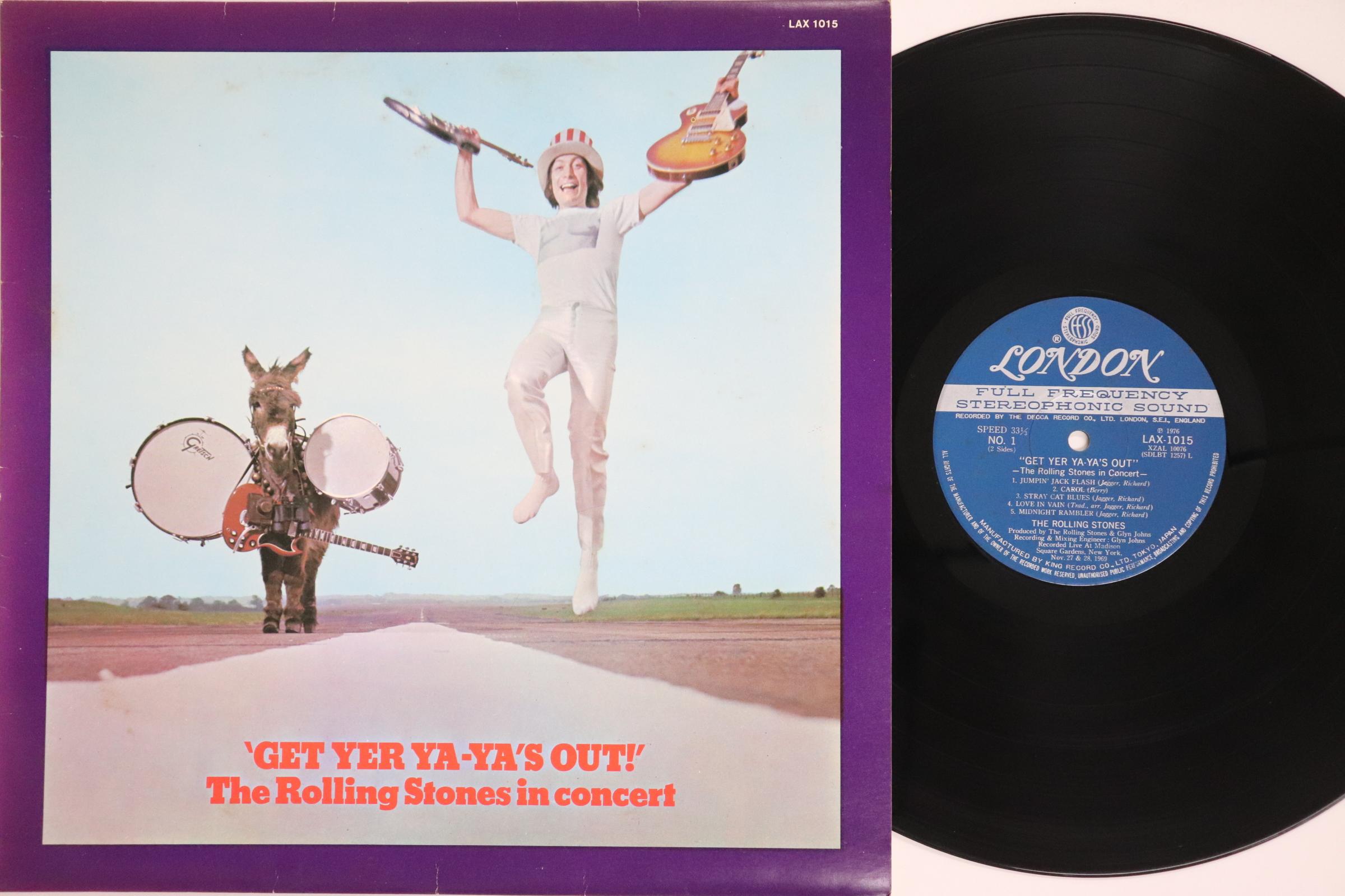 

LP Record ROLLING STONES Get Yer YaYas Out The Rolling LAX1015 LONDON 1976 Japan Rock Used