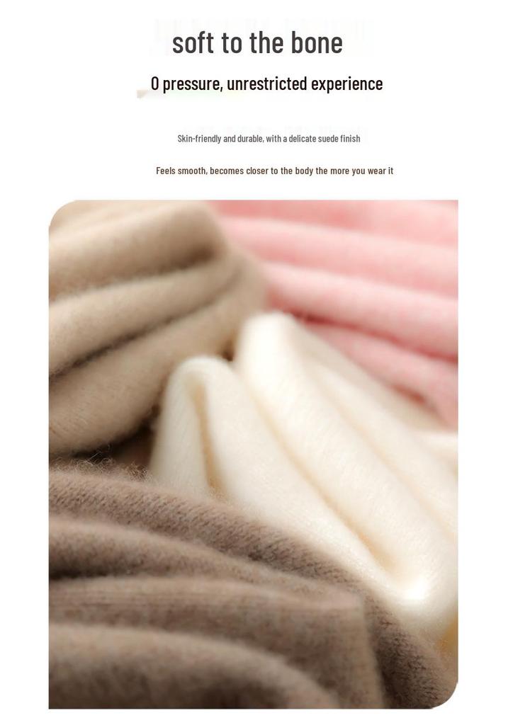 Autumn & Winter Women's Cashmere High-Neck Thick Knit Slim Pullover Sweater