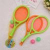 Badminton Rackets Balls Set Compact Lightweight Sturdy Handle Elastic Net Outdoor Indoor Sports Game for Kids Boys Girls