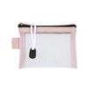 Nylon Mesh Card Storage Bags Mini Transparent Grid Bus ID Credit Card Holder Zipper Pouch Traveling Small Coin Wallet File Bag