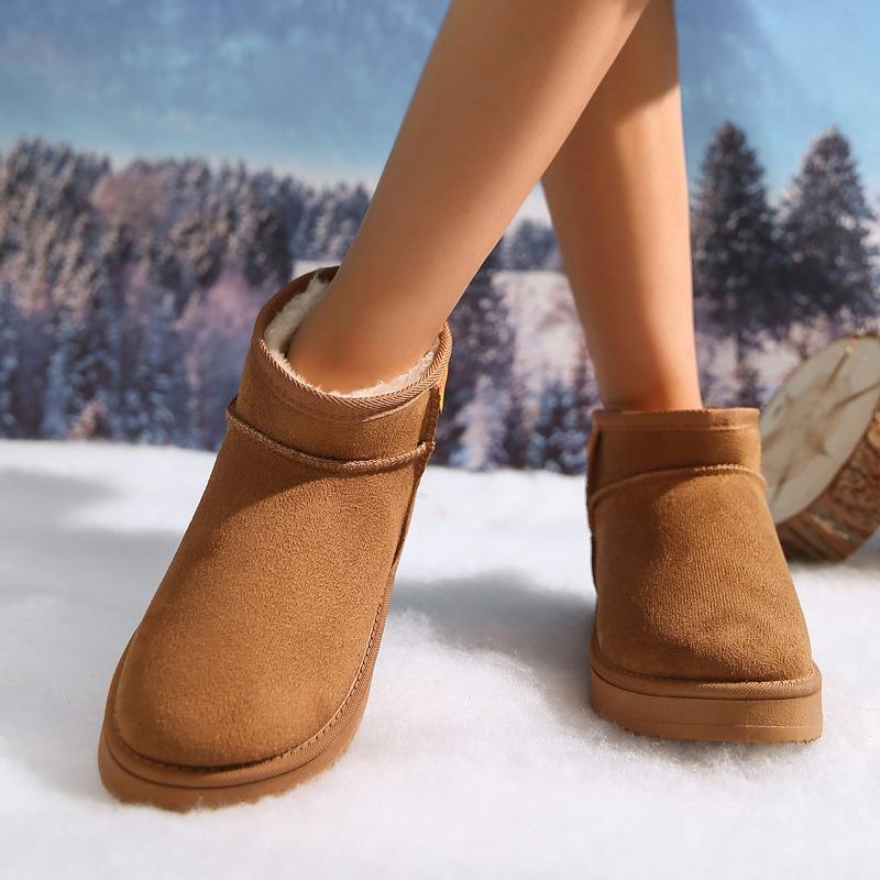 Замшевые балетки женские зимние ботинки теплые удобные зимние повседневные туфли новые — фото 5