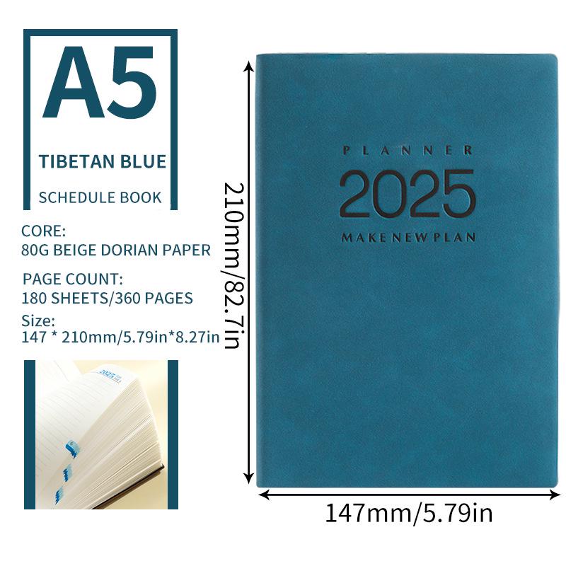 Yangba 2025 A5 Daily Planner Calendar Notebook