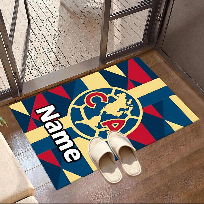 Custom Name Personalized Club America Print Carpet, Versatile Home Decor Rug, for Playroom, Apartment, Balcony, Entryway, Hallway Gift