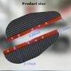 4 stücke Auto Seite Rückspiegel Regen Augenbraue Visier Carbon Fiber Look Sonne Schatten Schnee Schutz Wetter Schild Abdeckung Auto zubehör