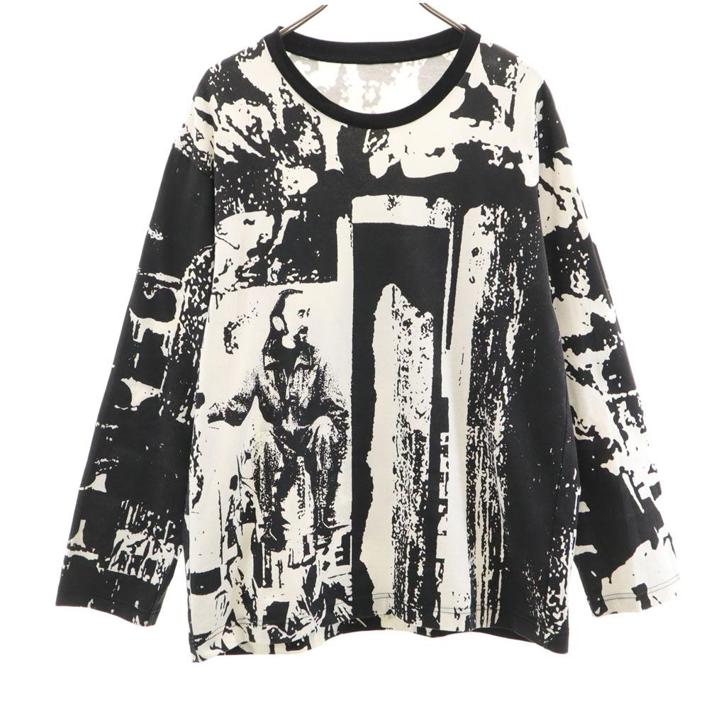 Yohji Yamamoto 20SS made in Japan Person print Long sleeve Cut 2 black Men's Used