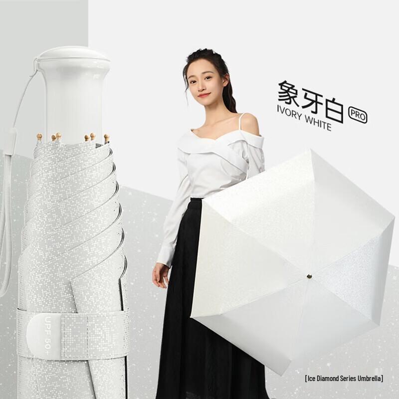 MAYDU Ice-Diamond Cooling Five-Fold Portable Umbrella