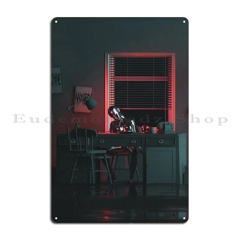 Tifa Lace Skull Metal Sign Bar Cave Customize Rusty Mural Printing Tin Sign Poster 20X30CM