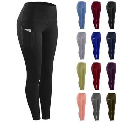Women Stretch Yoga Leggings Fitness Running Gym Sports Pockets Active Pants
