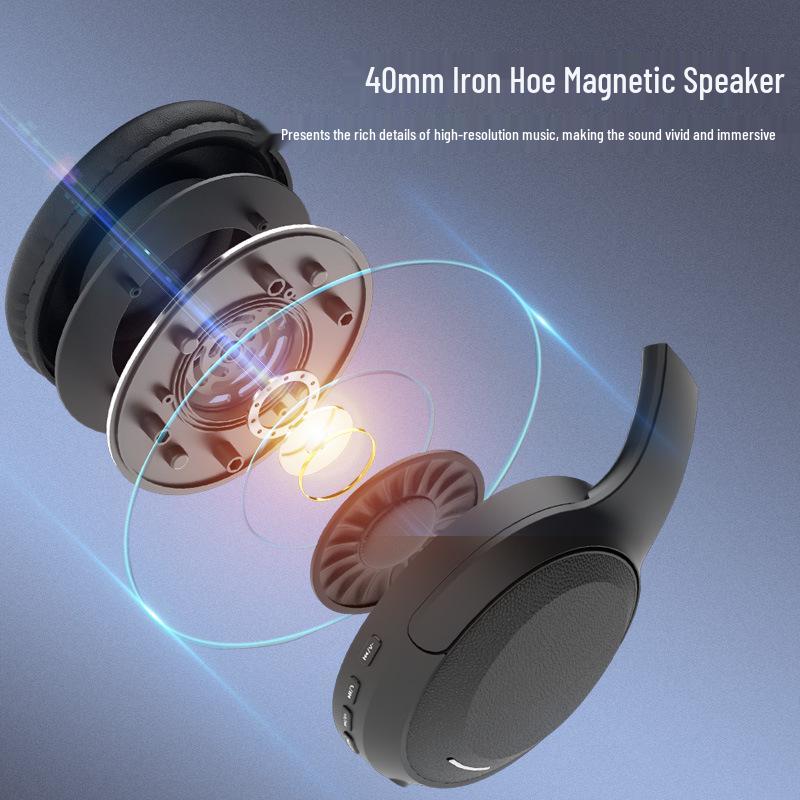 Bluetooth Headset: Foldable, Retractable, Stereo, Heavy Bass, Head-mounted Wireless Earbuds