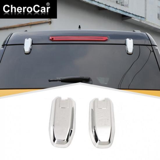 2x ABS Tailgate Rear Door Window Glass Hinge Cover For Bronco Sport 21+Chrome