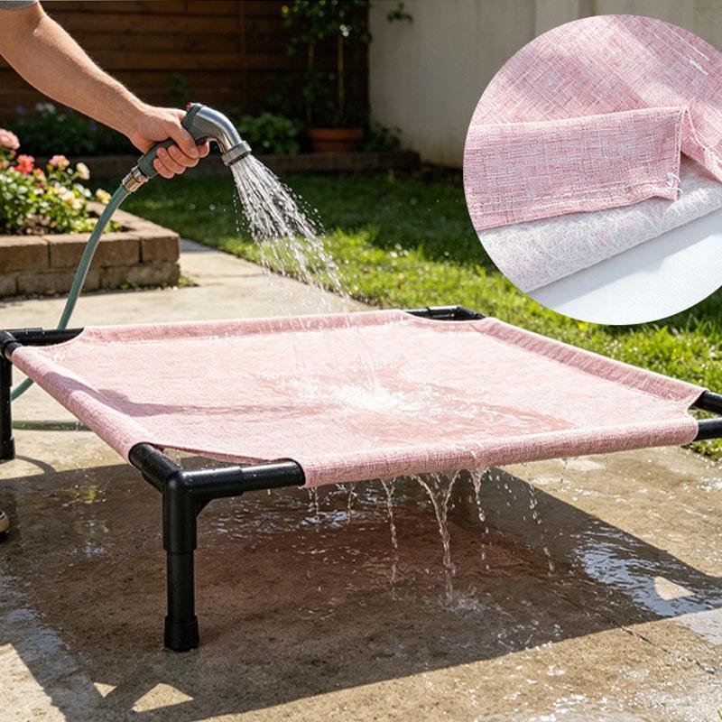Mesh Cat Dog Hammock Anti-Scraping Moisture-Proof Pet Folding Camping Bed For Small Dogs Indoor and Outdoor Elevated Nest Bed