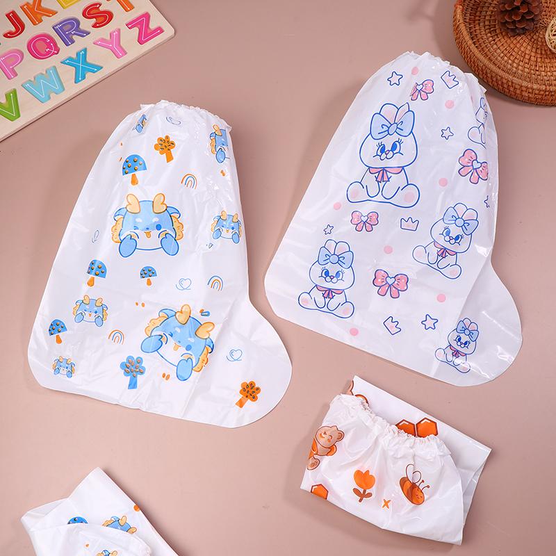 1Pair Cartoon High Waterproof Children'S Shoe Covers Protectors Anti-Slip Rain Proof Long Shoes Cover With Stretchy Cuff