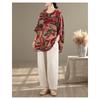 DIMANAF Plus Size New T-Shirt Women Shirts Flower Print Loose Casual O-Neck Lady Tops Tees Oversize Summer 2026