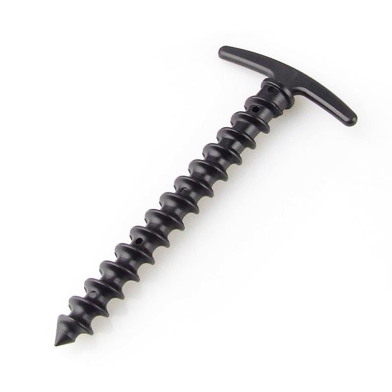 

15 шт. нейлоновые пластиковые шурупы, спиральные сваи для палатки, уличный туризм, кемпинг, солнцезащитная сумка, аксессуары для навеса и навеса 15pcs чёрный