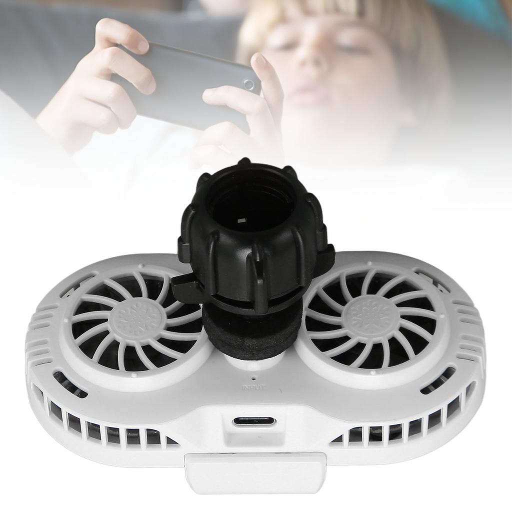 Cell Phone Cooler Semiconductor Cooling Silent Phone with Dual Fan Fast Cooling for Gaming Livestreaming