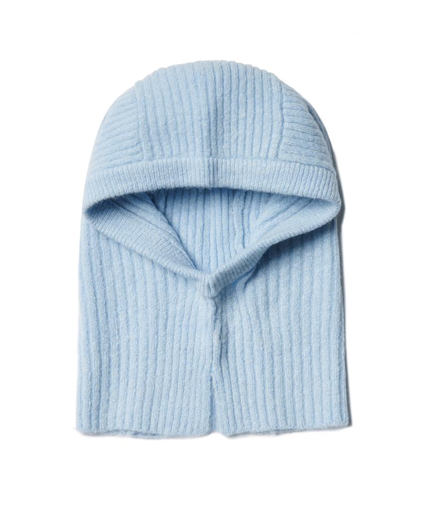 MUSINSA STANDARD WOMAN Women'S Soft Boucle Knit Balaclava [Sky Blue]