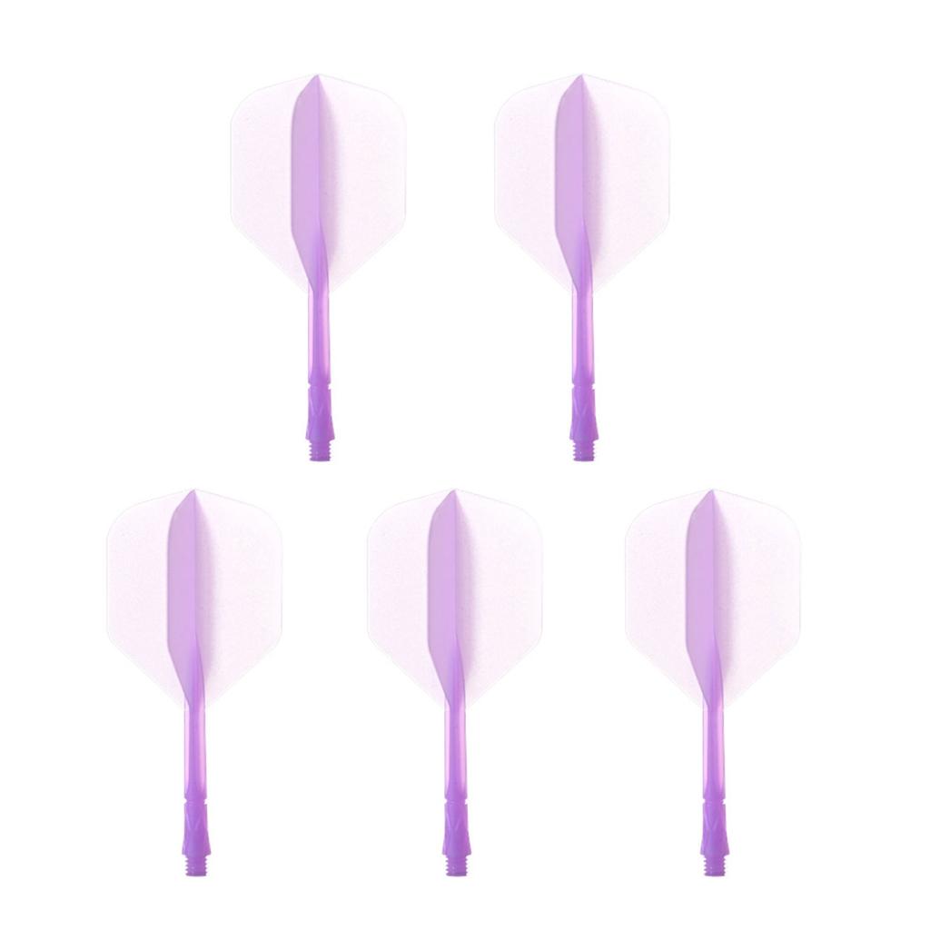 5Pcs Dart Flights Integrated Dart Shaft and Flights Transparent Integrated Dart Shaft and Flights Dart Accessories Set