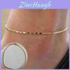 Timeless Women Simple Gold Plated Chain Anklet With Classic And Versatile Design