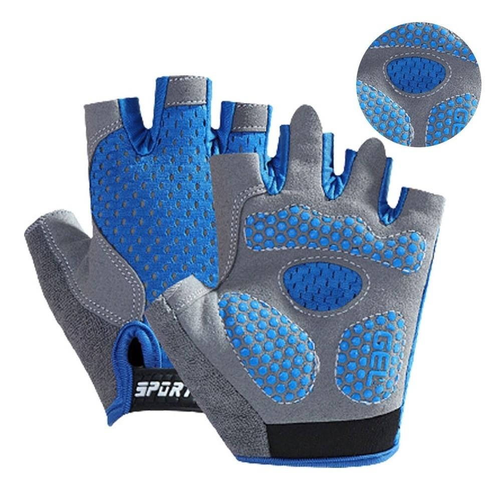 Wear-Resistant Fingerless Exercise Gloves Anti-Slip Kids Cycling Gloves  Sports Equipment
