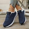 Winter Fashion Plush Walking Flats, Sports Shoes, Women'S Casual Shoes