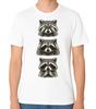 Wasbeer Zie Hoor Spreek Geen Kwaad Grappige Grafische Unisex T-shirt Dierlijke Tee
