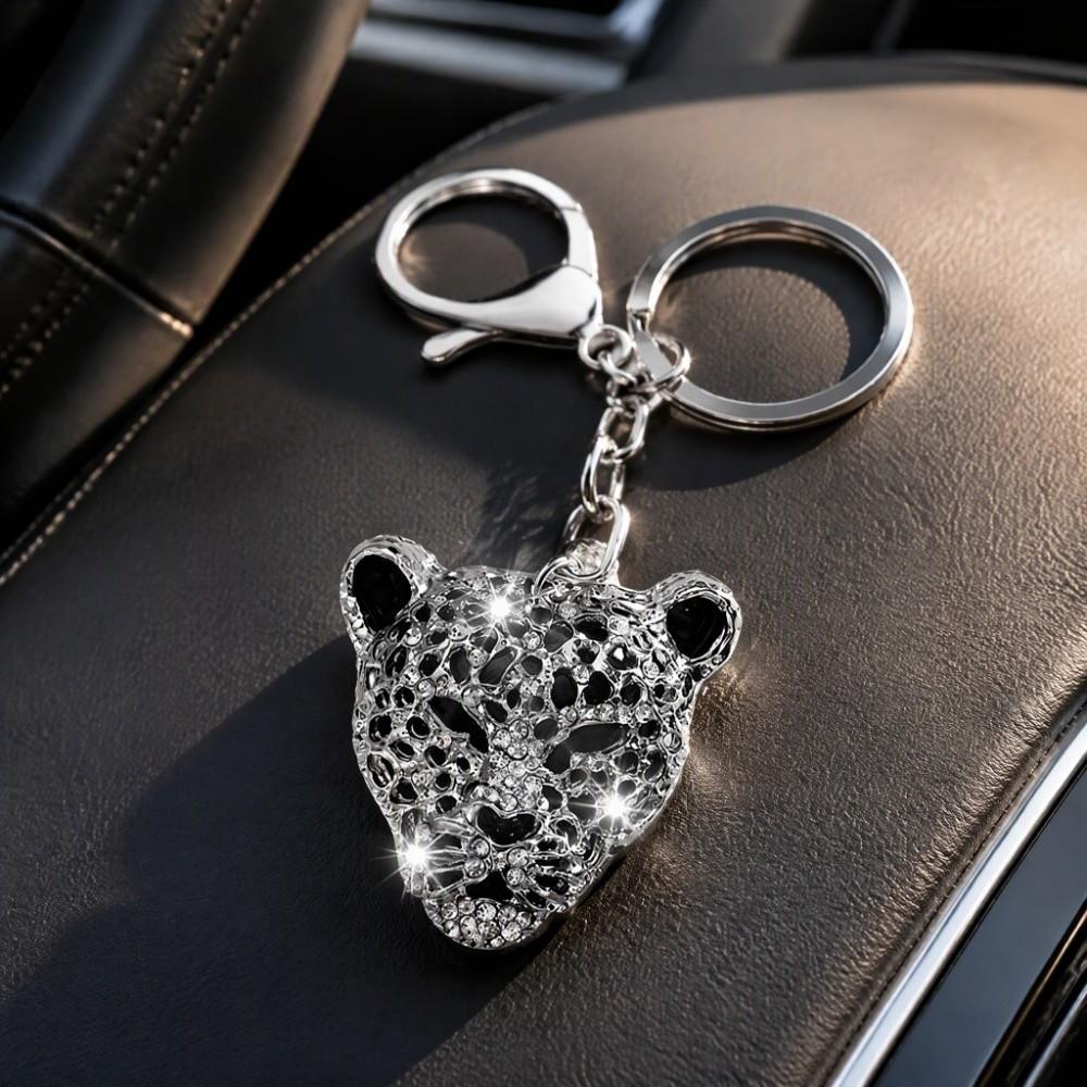 Silver Car Bag Pendant Crystal Rhinestone Rhinestone Keychain Fashion Pendant Car Decoration