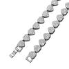 40CM New thick European hip-hop style bracelet, trendy heart-shaped Cuban necklace for trendsetters