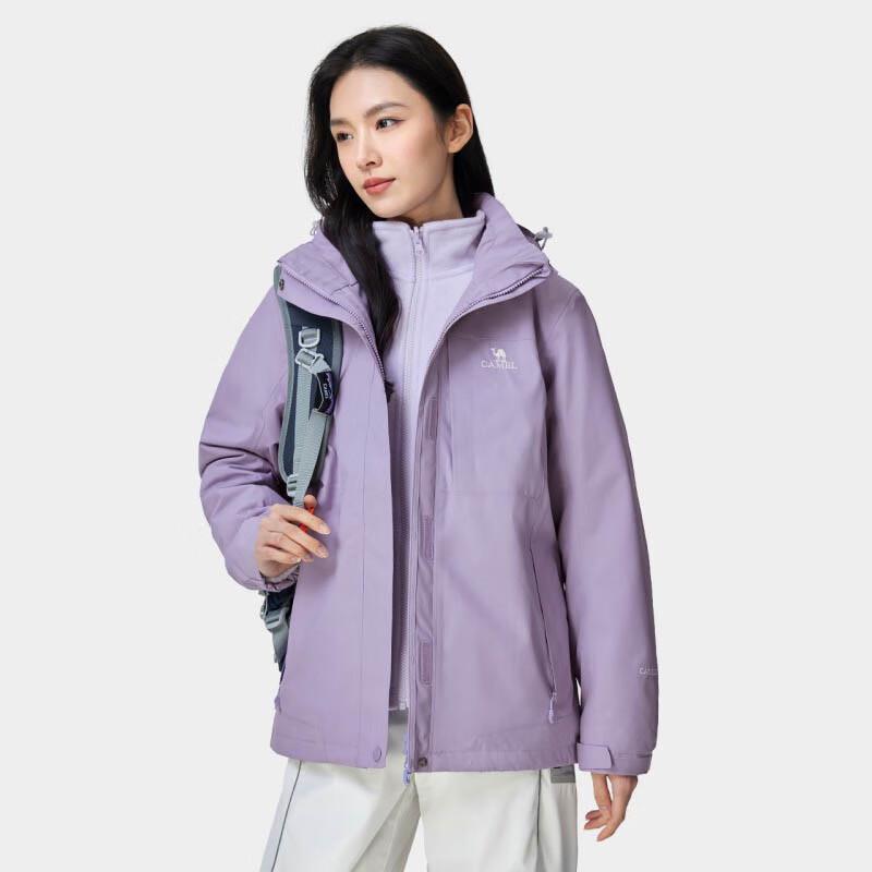 CAMEL Women's 3-in-1 Fleece Lined Hiking Jacket