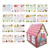 DIY Desk Calendar 2026 Diamond Art Calendar Crafting Kit Cute House Tabletop Calendar Monthly Planner Decoration for Home Office Bedroom
