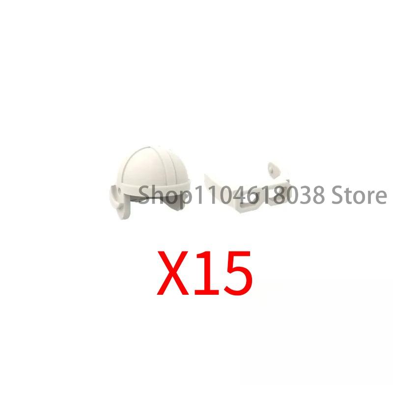 MOC Medieval Soldier Building Blocks King Beard Military Helmet Scarf Goggles Belt Cowboy Hat Duck Cap Mini Toys Bricks Gifts
