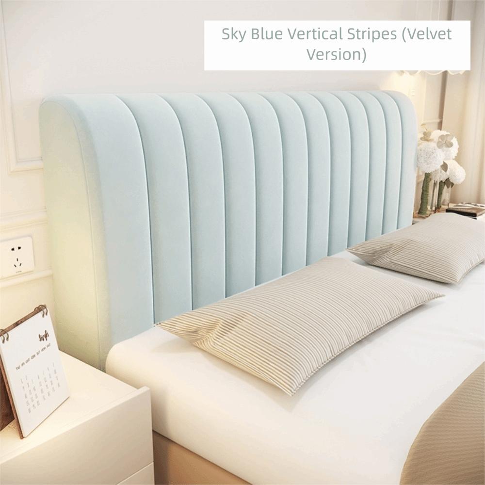 Simple Style Solid Color Headboard Velvet Texture Washable Headboard Cover Headboard Cover  Home