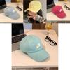 Trendy Unisex Soft Yellow Letter Embroidered Baseball Hat For Casual Spring Looks