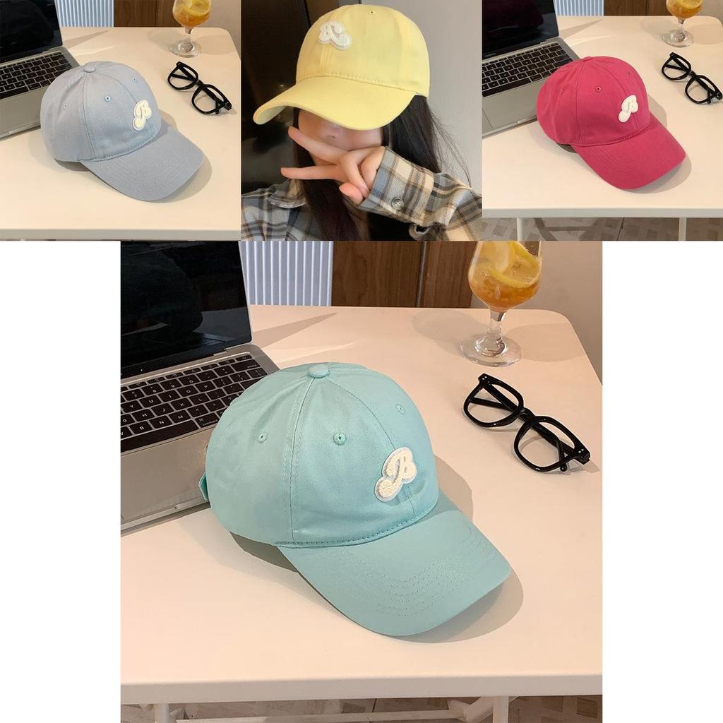 Trendy Unisex Soft Yellow Letter Embroidered Baseball Hat For Casual Spring Looks