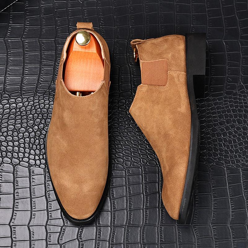 Fashion New Designer Men's Pointed Genuine Leather Slip On Flats Casual Shoes Male Penny Loafter Wedding Dress Prom Party Zapatos Hombre