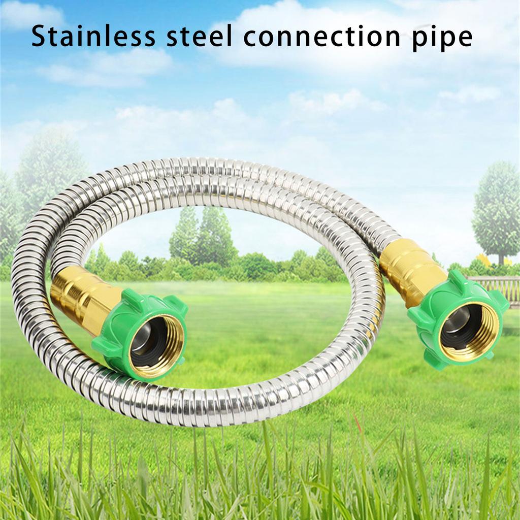 304 Steel Flexible Metal Hose Connector Corrosion Resistant High Pressure Secure Connection Upgrades For Washing Machine